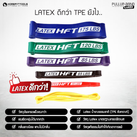 ยางยืดออกกำลังกาย Homefittools LATEX 85-230 ปอนด์ สีส้ม_3